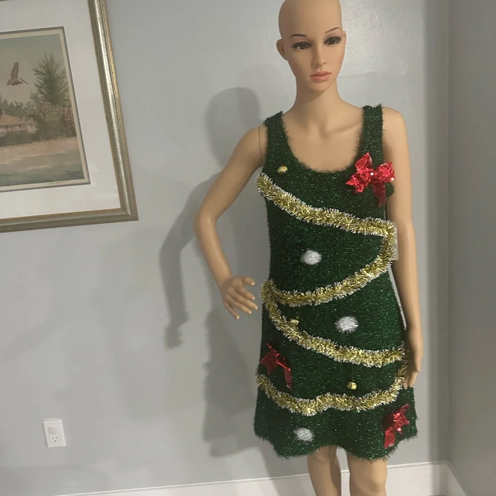 No Boundaries | Dresses | New Without Tags No Boundaries Christmass Tree  Green Festive Dress | Poshmark